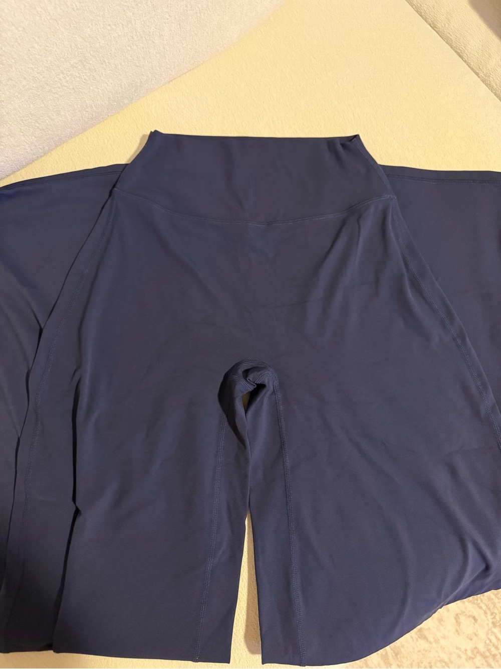 High-Rise Navy Flare Leggings